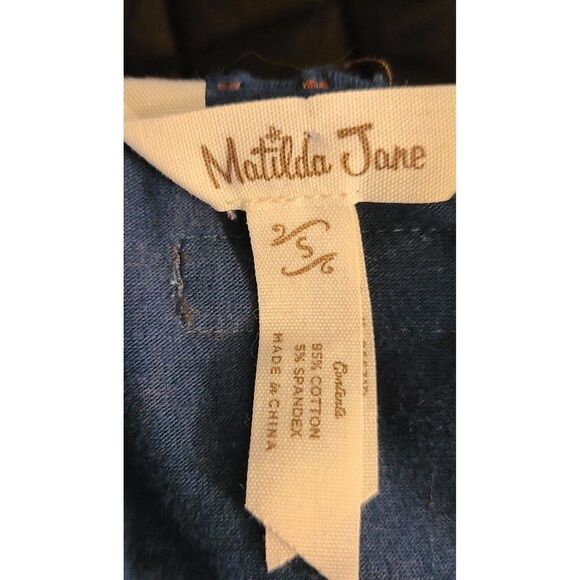 Matilda Jane Reunion Size Small Maternity Green Ruffled Asymmetrical Wrap Dress - Picture 9 of 12